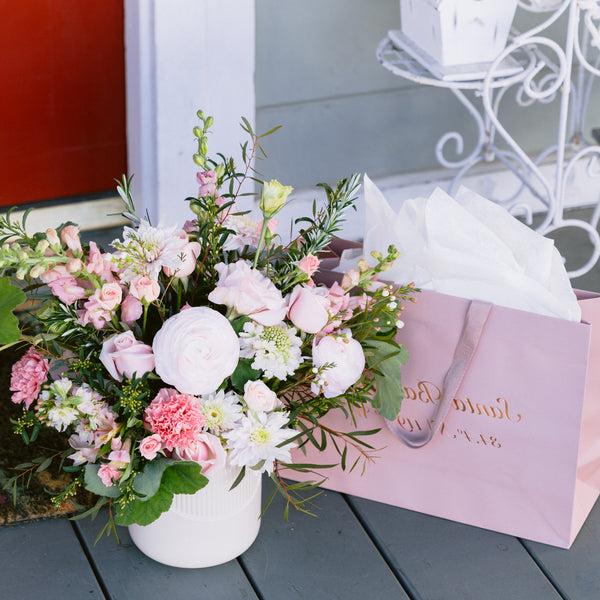 Blushing Beauty Flowers with Treats